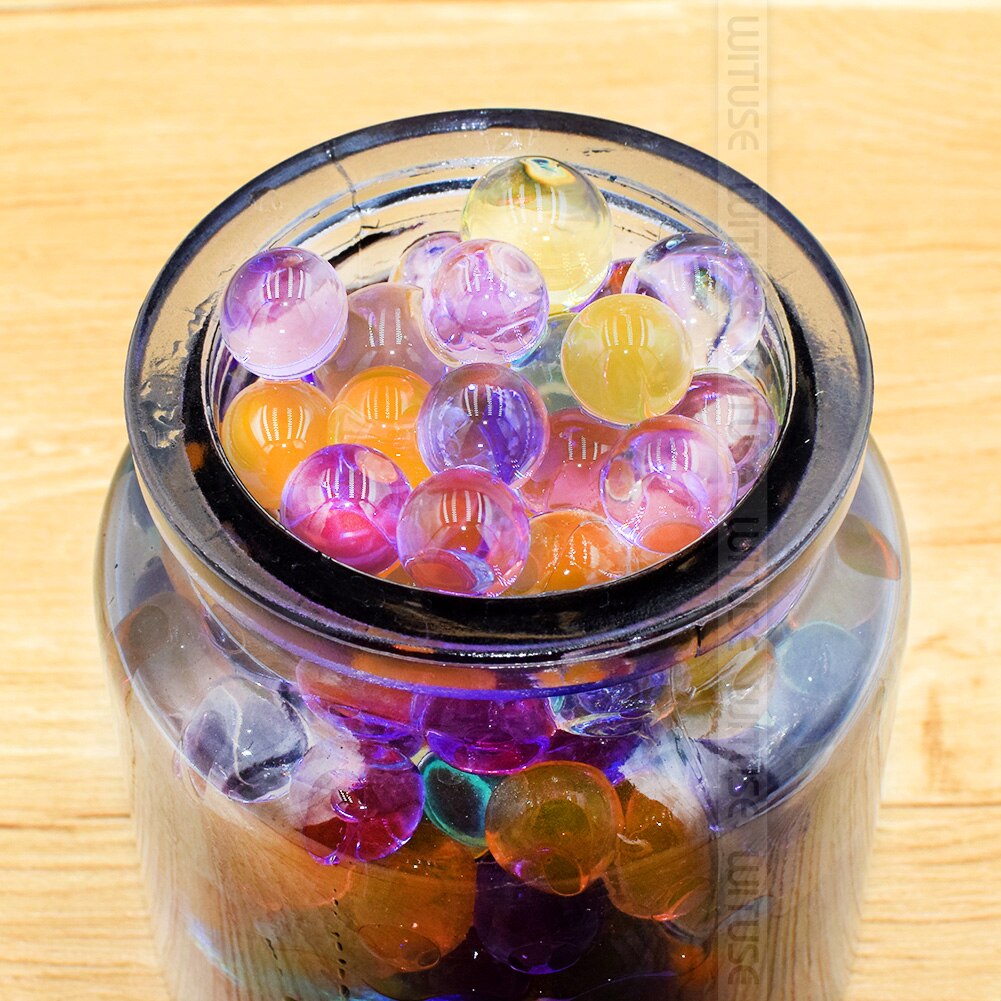 2,5mm 100g Perle bilden Kristall Boden Schlamm Hydrogel Gel Gelee Wachsenden funkeln Kugeln Wasser Perlen einstellen Hochzeit Hause Dekor Dünger