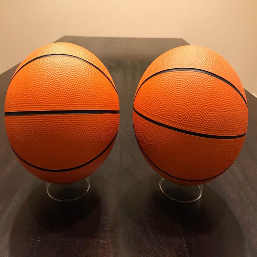 Crystal Ball Base Display Stand Clear Pedestal Quartz Glass Sphere Holder For Soccer Volley Ball Desktop Ornament Ball Racks