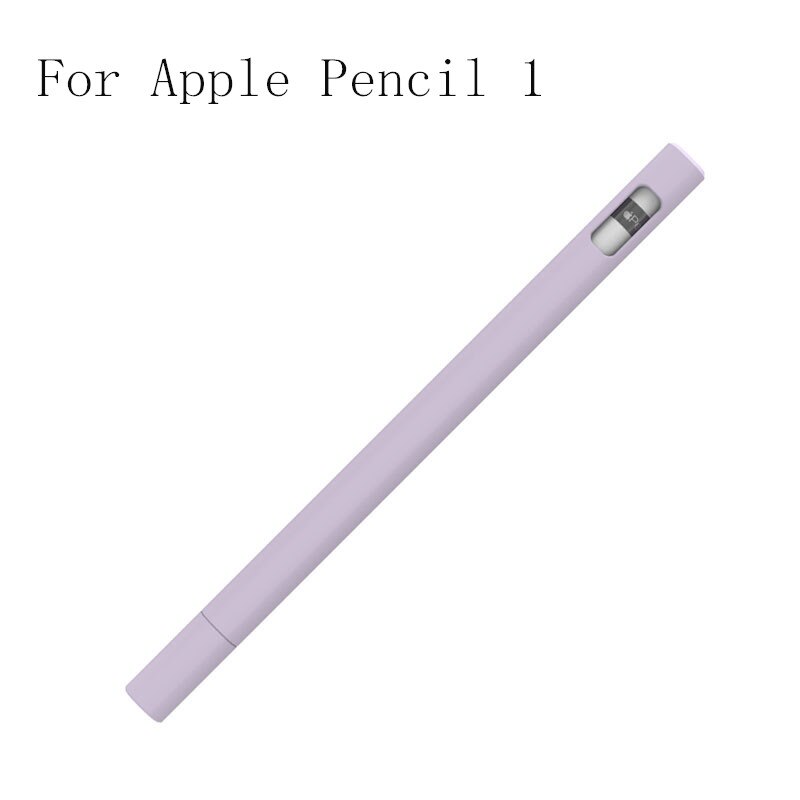 Cute Candy Color Silicone Pencil Case Cap For Apple Pencil 2/1 For iPad Tablet Touch Pen Stylus Cartoon triangl Protective Cover: WS208-1-4