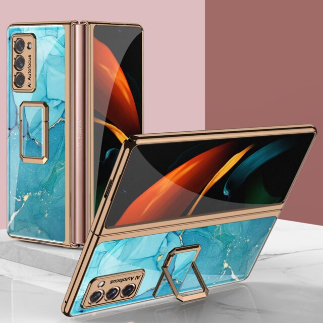 Szklany futerał na palec do Samsung Galaxy Z Fold 2 5G pokrowiec na ramkę uchwyt na twardą osłonę ochronną do Galaxy Z Fold2 5G: 12