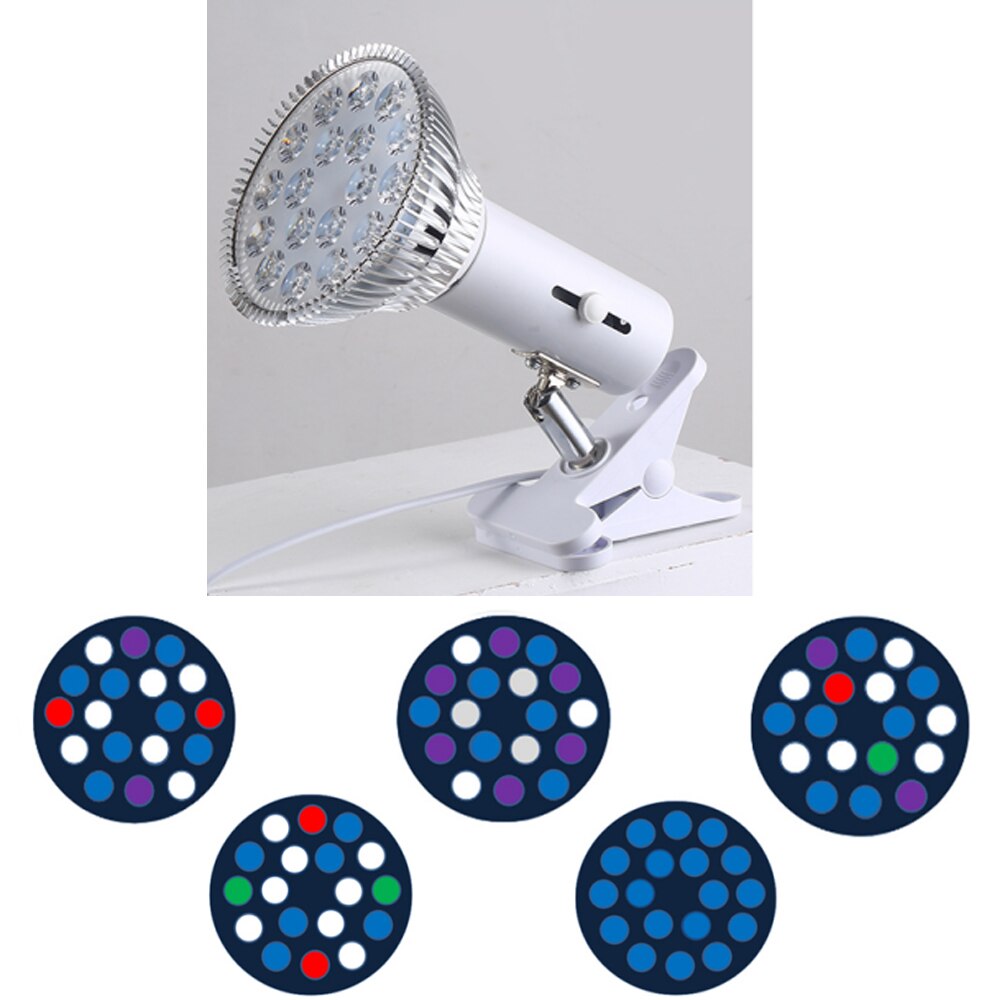 54W Aquarium LED Lighting E27 LED Coral Reef Aquarium Lights Full Spectrum PAR38 LED Light Aquarium Lamp Fixture