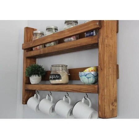 Keuken Rek Massief Houten Keuken Spice Rack Cup Rack Terek