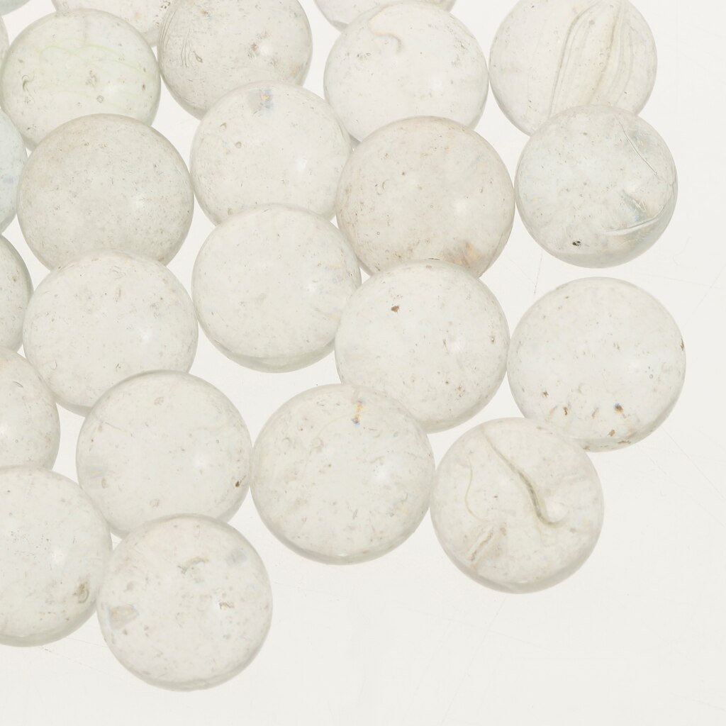 Set of 50 Clear Glass Marbles Bulk (22mm), Marble Run Accessories, Kids DIY