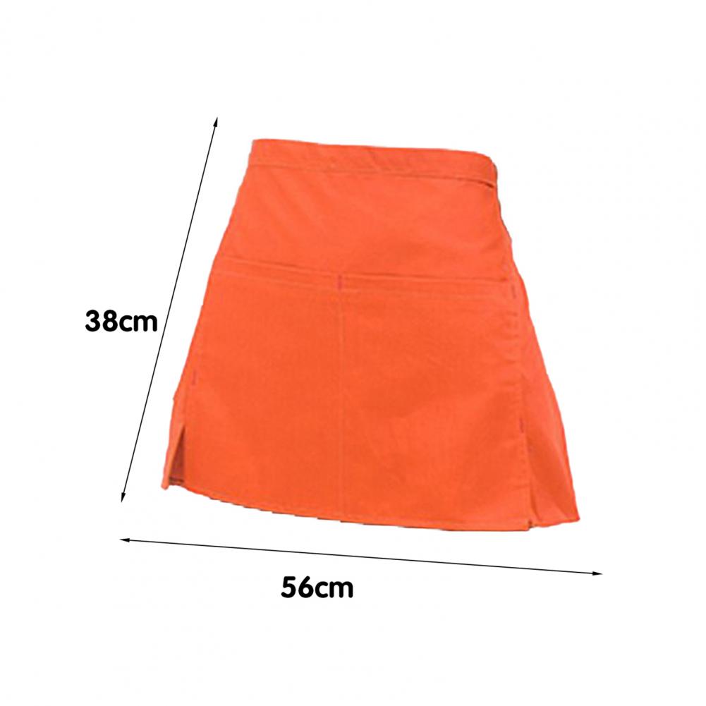 Halbschürze mit Taschen für Männer, Frauen, Erwachsene, atmungsaktive Schürze, kurz geschlitzte Schürzen, Küche, Kochschürze, Kochkostüm