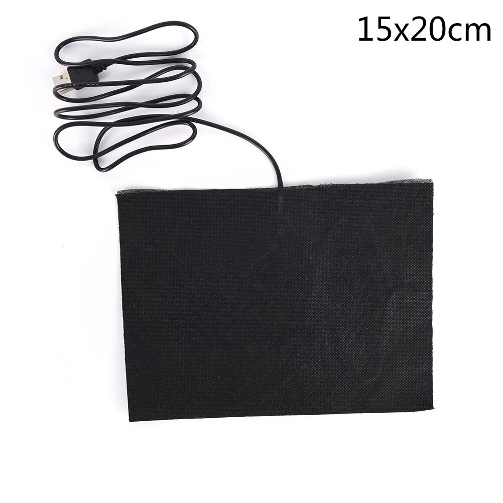 1pc Carbon Fiber Heating Pad Hand Warmer USB Electric Winter Infrared Fever Heat Pet Mat Heated Clothing Cushion 60-70 degrees