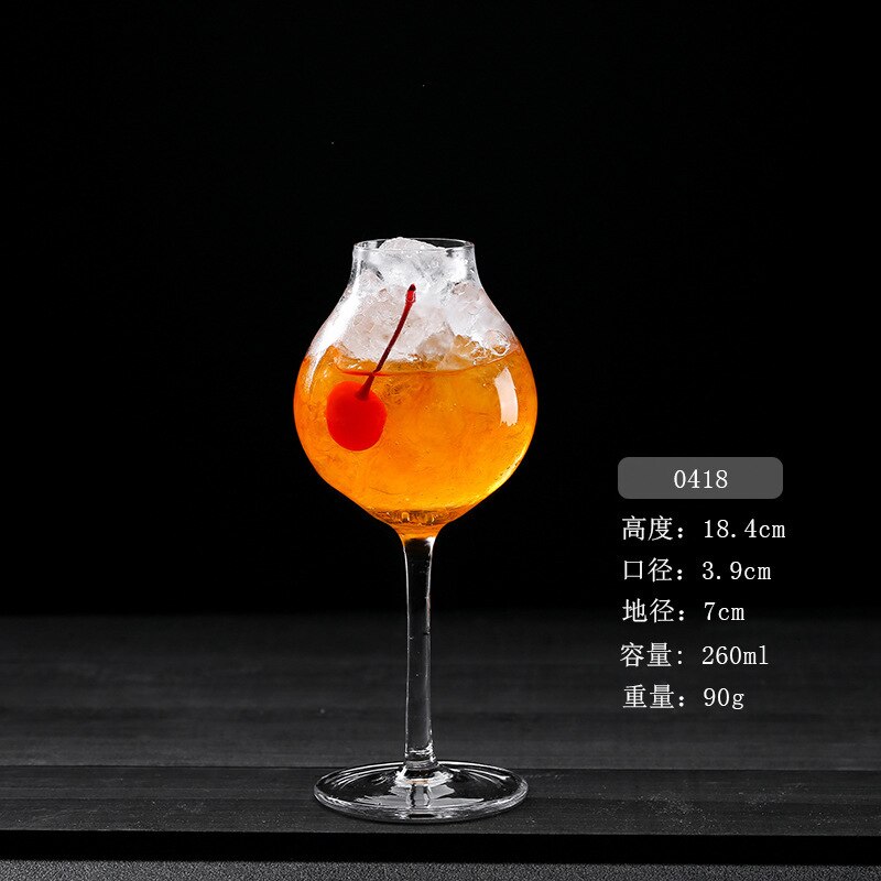 Lead Free Crystal Glass Sweet Wine Glass Cocktail Glass Goblet Special Drink Cup Transparent Bar Personality Wine Glass: B
