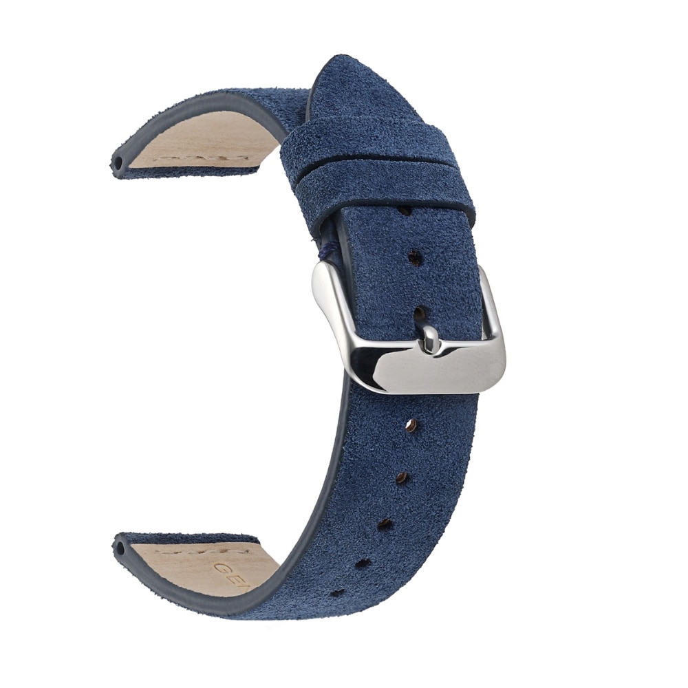 EACHE Suede Watch Leather Band Strap Beige Light&Dark Brown Black Grey Blue Watch Straps 18mm 20mm 22mm