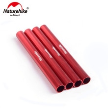 NatureHike 4 pcs aluminum alloy tent pole repair tube single rod mending pipe lengthen13cm suitable tent accessories