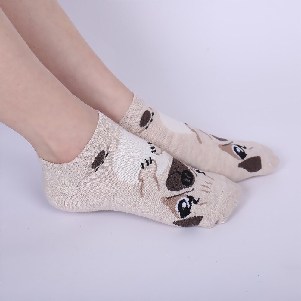 Kvinner dyr ankelsokker venn mopper corgi rottweiler schnauze samojed hund kjæledyr sox til eldre låve eller voksen unisex sokken