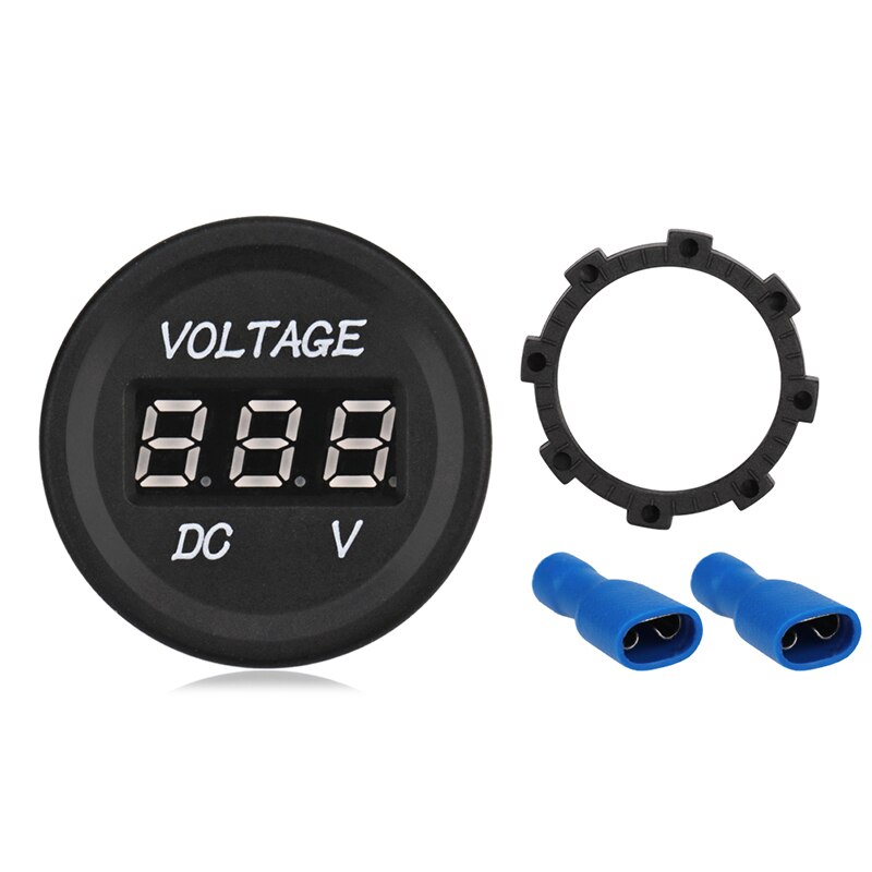 Wodoodporny woltomierz motocyklowy DC 12V 24V cyfrowy woltomierz samochodowy 12v robić motocykla