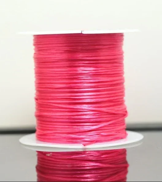 100M/Roll Strong Elastic Crystal Beading Cord 1mm for Bracelets Stretch Thread String Necklace DIY Jewelry Making Cords Line: GRAY