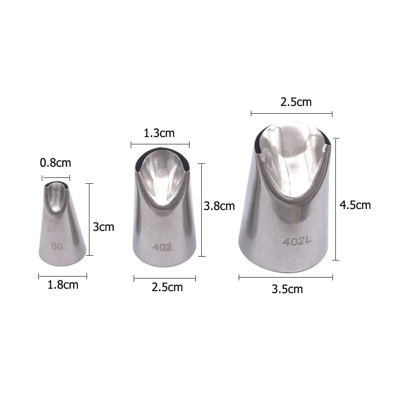5 Stks/partij Dahlia Bloemblaadjes Ruche Tips Icing Piping Nozzles Fondant Cake Decorating Pastry Tip Set Cupcake Gereedschap Bakvormen