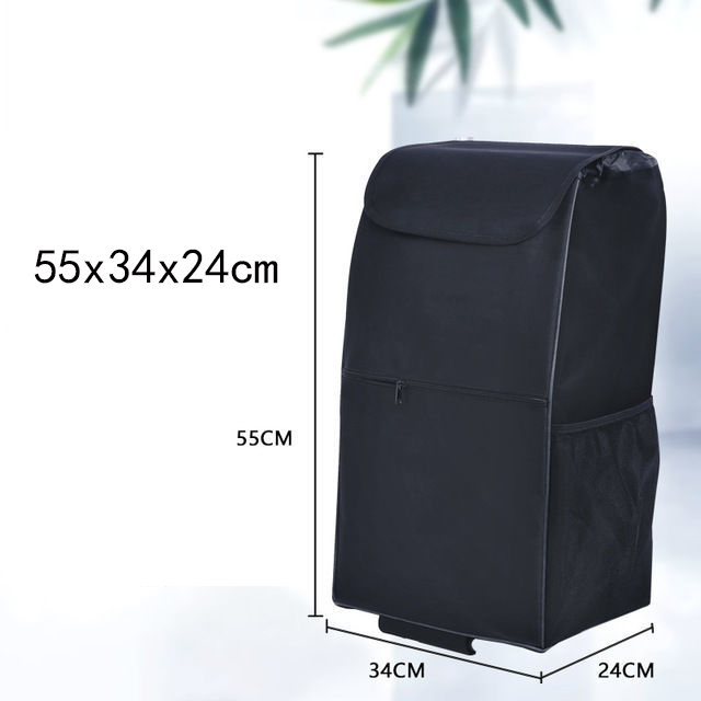 Storage Bags for Trolley Shopping Cart Woman Market Purchase Basket Trailer Portable Cart Large Luggage Bags Foldable Handbag: plum