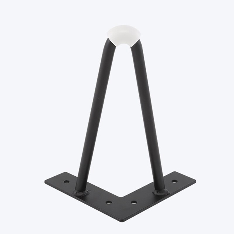 4 stk / sæt metal hårnål bord skrivebord ben med beskytter diy møbler hardware til sofa skab stole