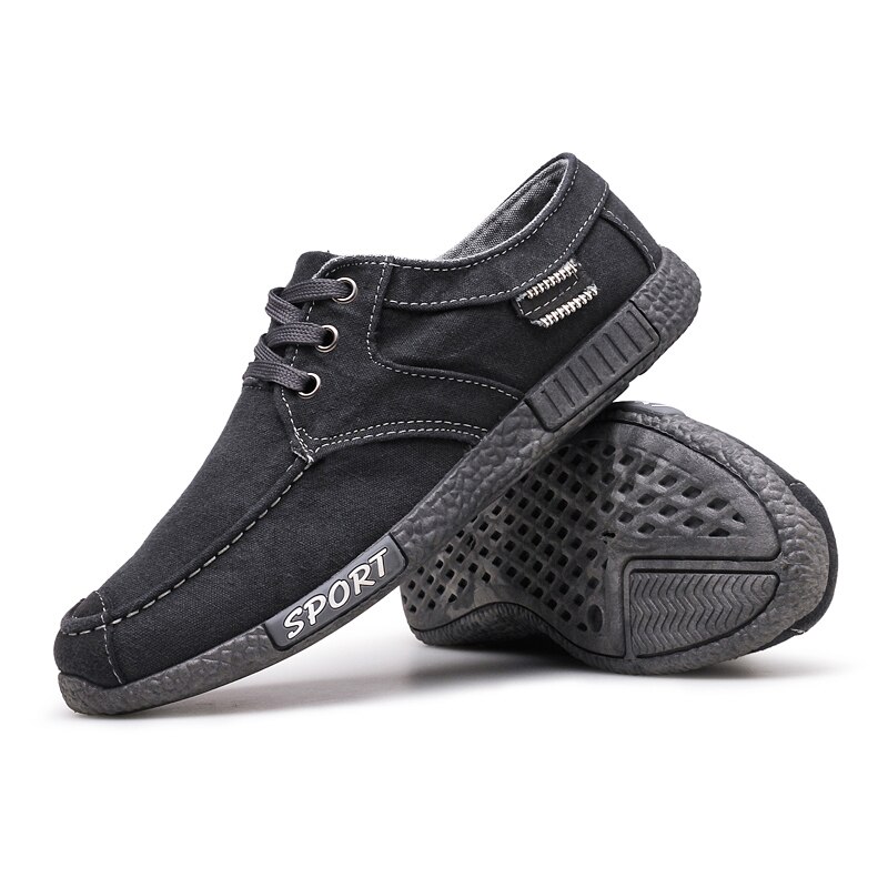 Zomer Sportschoenen Mannen Denim Lace Up Running Schoen Man Zachte Schoenen Mannen Sport Mannelijke Zwarte Sneakers Heren lage Top Werk Schoen Q18: Gray / 9