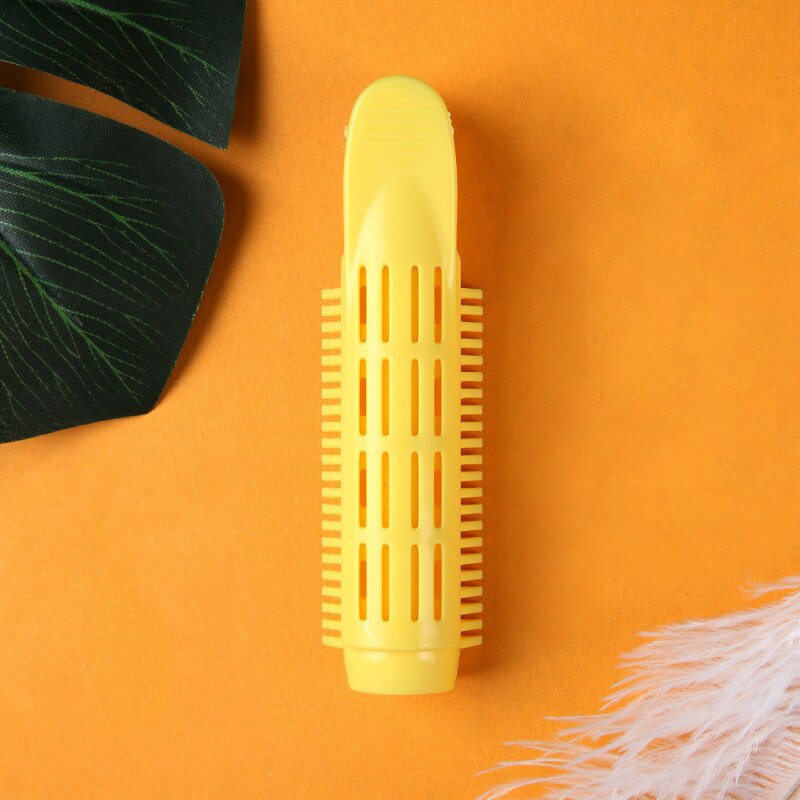 Pinzas para rizador de pelo Natural, accesorios para Estilismo de cabello, pinzas, Roots, permanente, rodillos, raíces, 2 uds.: Yellow