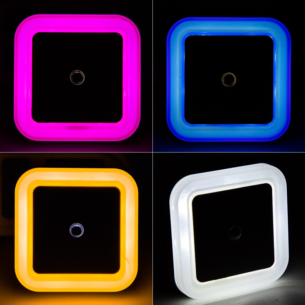 Motion Sensor Led Nachtlampje Vierkante Lamp Voor Kinderen Slaapkamer Mini Smart Night Light Kids Led Lightning Sensor Licht Nacht lamp