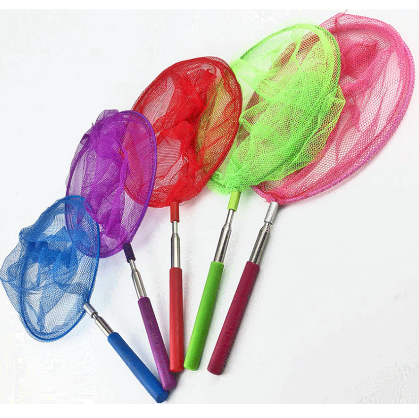 5Pcs Kinderen Intrekbare Vlinder Visnet Insect Uitbreidbaar Klamboe Voor Kinderen En Volwassenen In Outdoor Speelgoed: Default Title