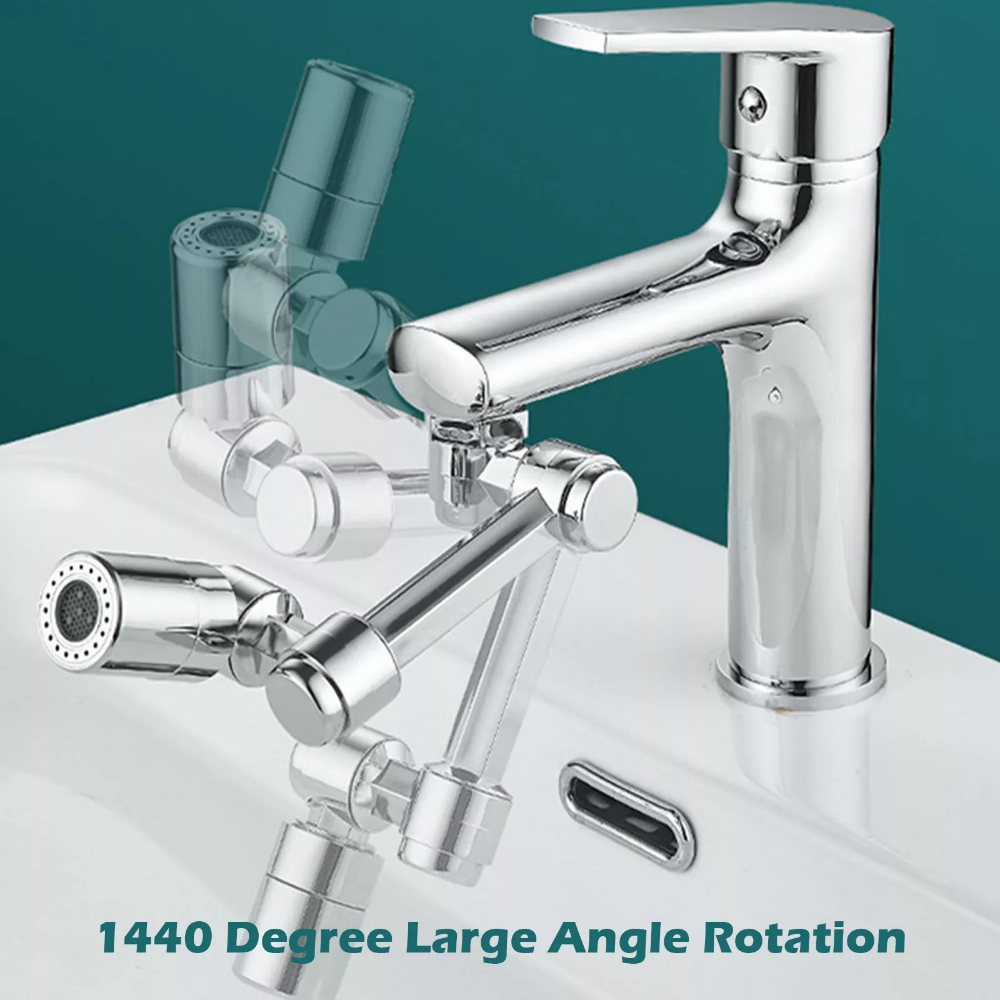 Extensor de aireador de grifo giratorio de 1440 °, modo Dual, filtro de salpicaduras de plástico, grifos, boquilla de burbujeador, brazo robótico para cocina y baño