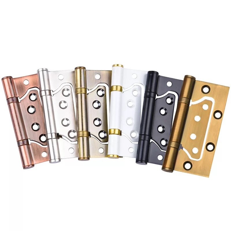 Stainless Steel 4 inch Mater Hinge Various Colours Slotted Wooden Door Bearing Hinge Hardware For Doors or Windows