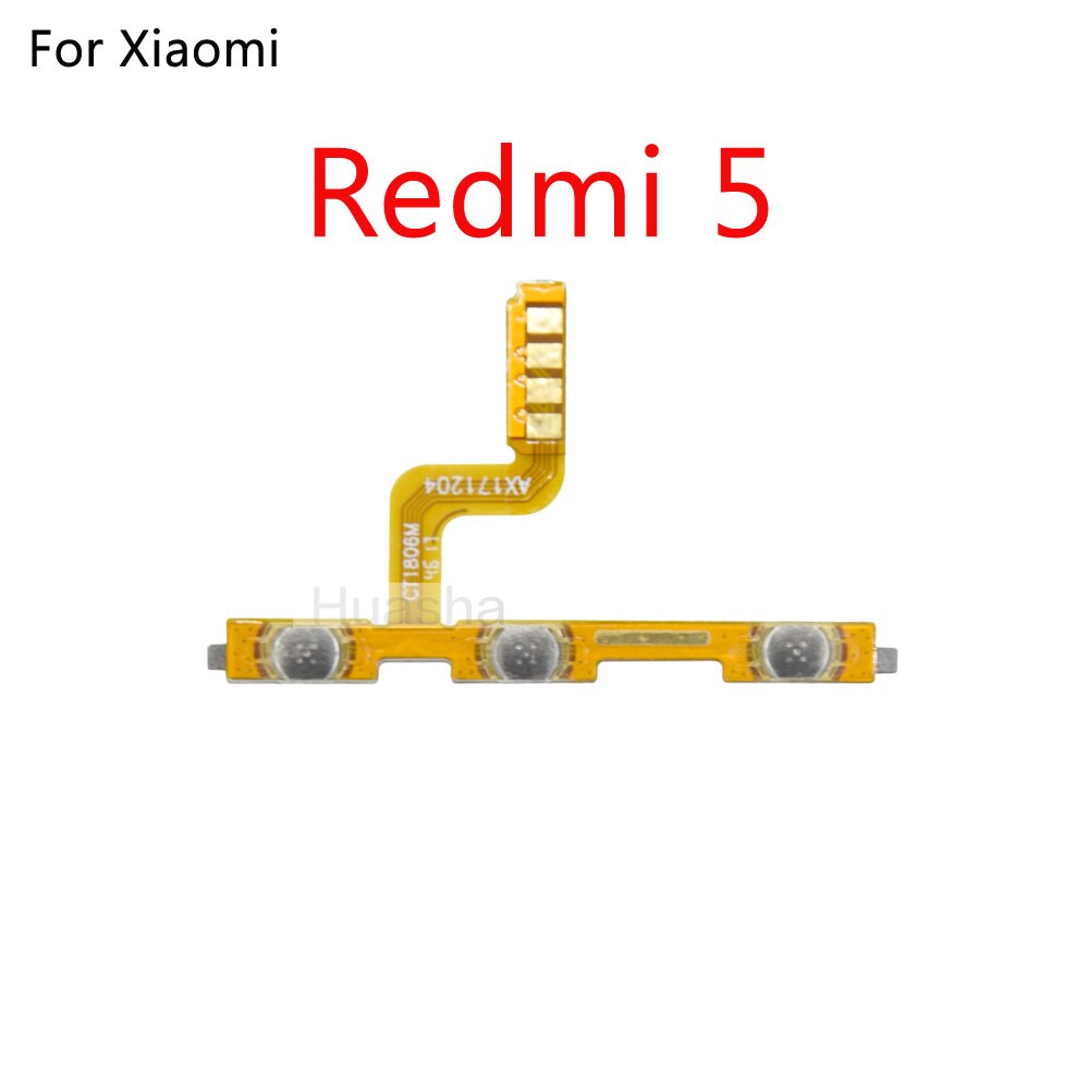 Power Volume Button Switch On Off Button Flex Cable For Xiaomi Redmi 3 3S 4A Note 2 3 4 5 Plus Pro 4X S2