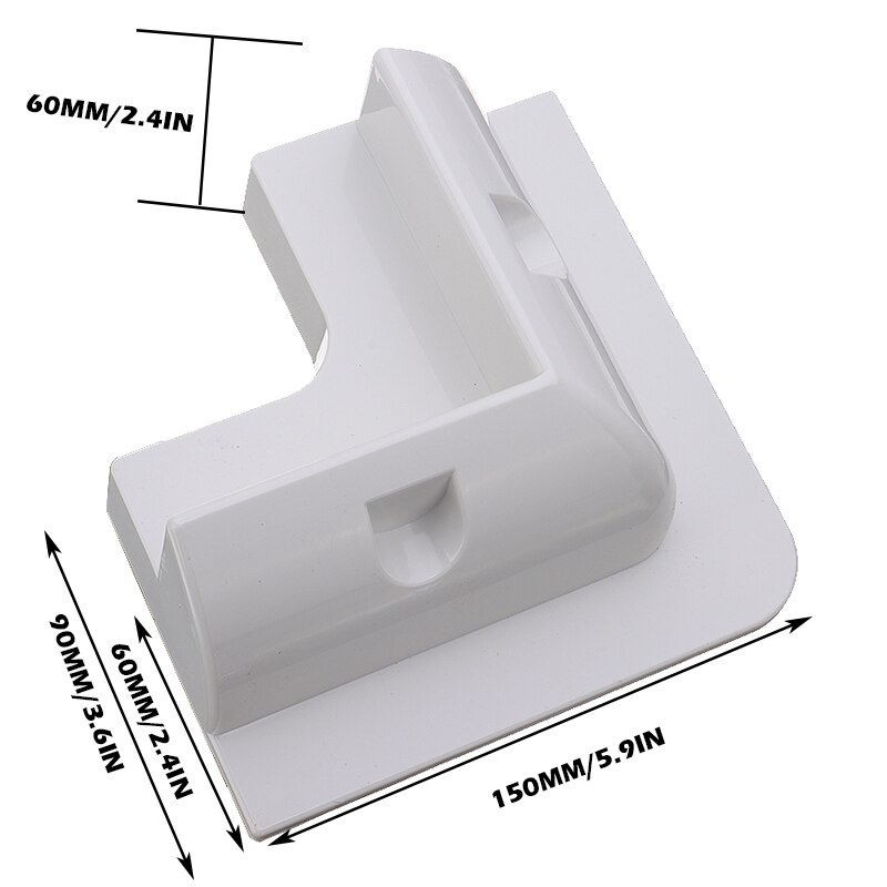 4Pcs Solar Panel Mounting Bracket White Plastic Solar Panel Mounting Fixing Bracket Kit for Caravans Camper Lorries Buses Boats