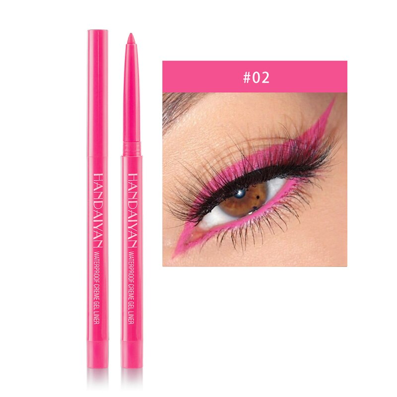 20-farbe Farbige Eyeliner Kuli Wasserdicht Perlglanz matt Lange anhaltende Eyeliner Gel Stift Auge Flüssigkeit Stift Lidschatten kosmetik