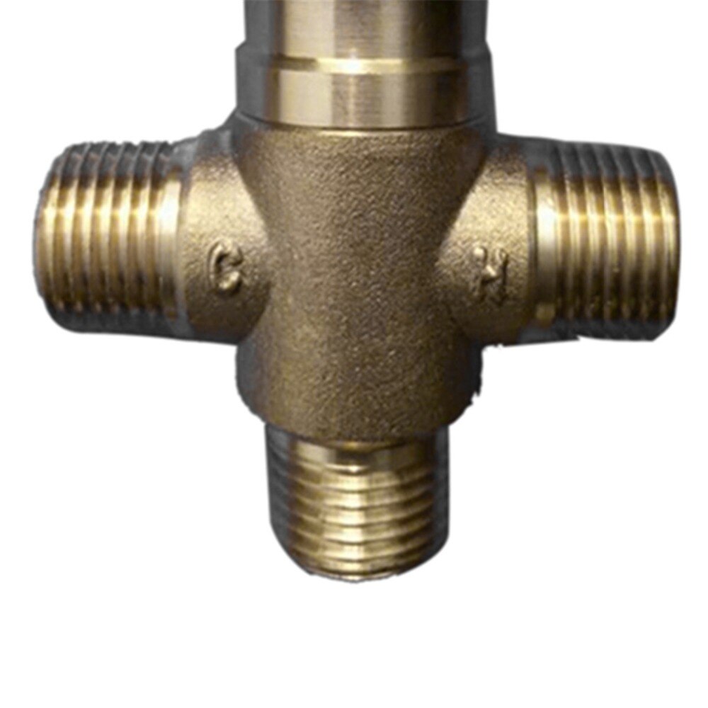 Thermostatic Mixing Valve - Brass Water Temperature Control G1/2 Shower Valve