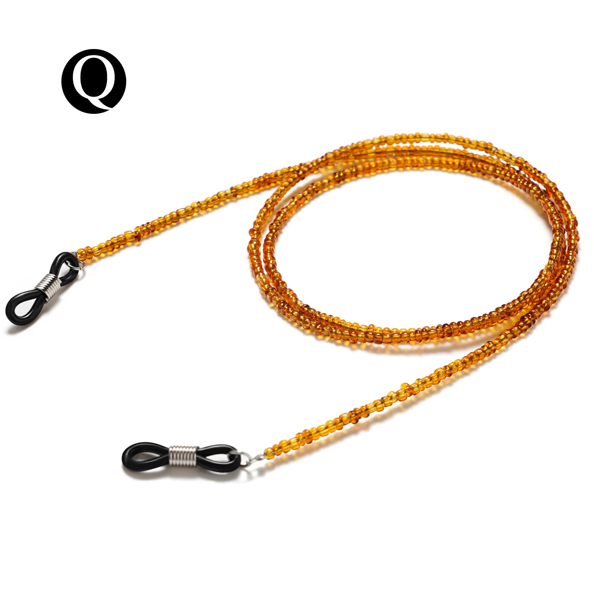 Chaînes de lunettes ornées de jolies perles colorées de supérieure pour femmes, sangles de support de lunettes, cordons de chaîne de lunettes: Or