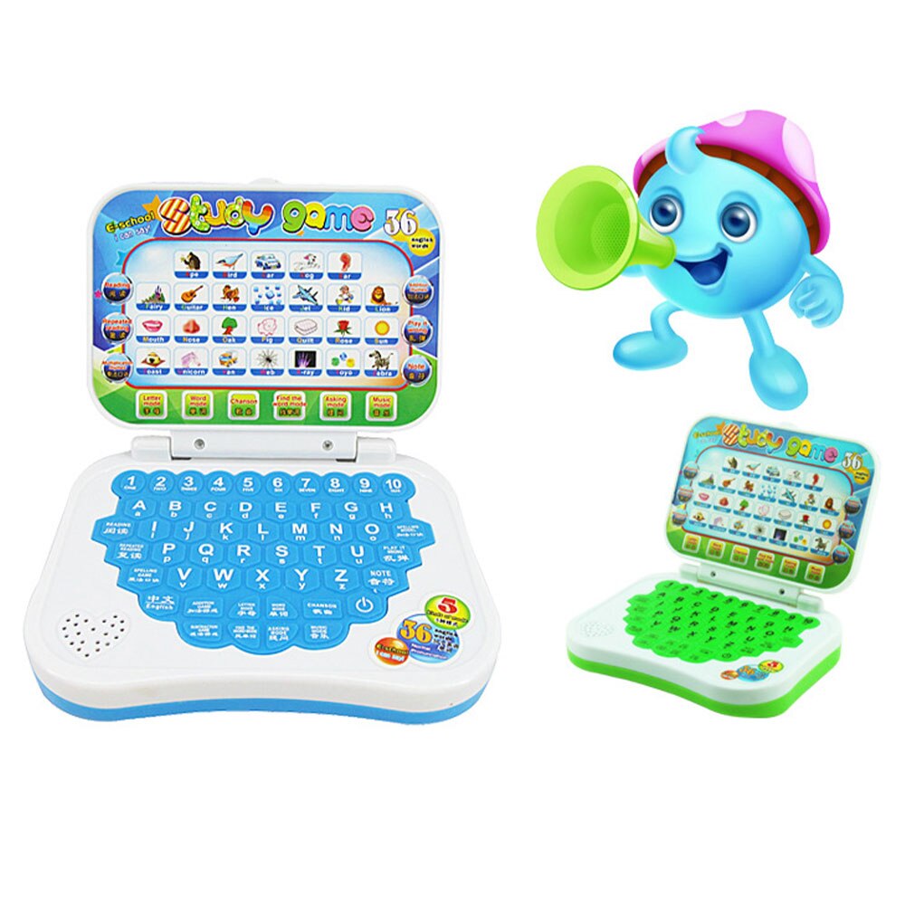 1 Set Learning Machine Toy Pre School Study Toy Laptop Computer Game Portable ABS Plastic Educational Toy For Kids