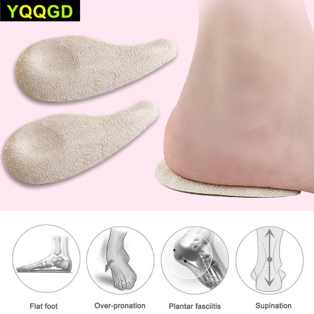 1Pair Lateral Wedge Shoe Inserts Supination Insoles Men Women Running Relief for Bow Leg, Foot Pain, Keep Knee Health