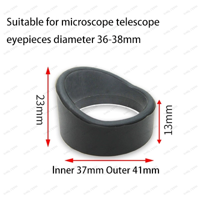2 PCS 28-36mm Various Soft Rubber Eyepiece Eye Shields Eye Cups Guards Binoculars Microscope Telescope Night Vision Eye Cups: black