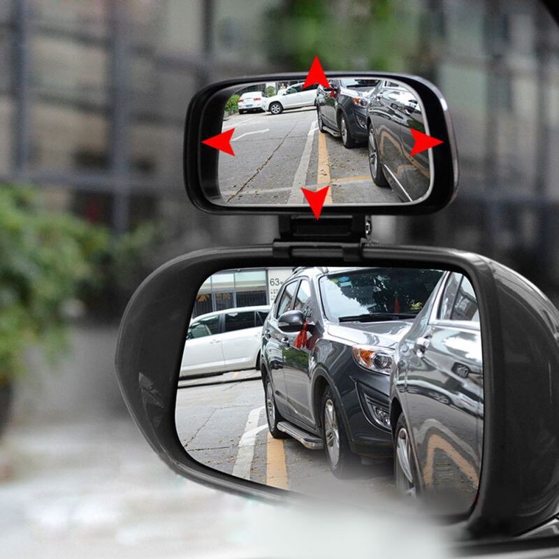 1Picecs Auto Dodehoekspiegel Rotatie Verstelbare Achteruitkijkspiegel Groothoek Lens Voor Parking Extra Auto Spiegel