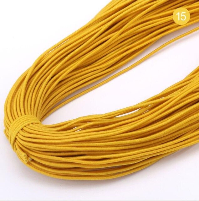 1mm Colorful High-Elastic Round Elastic Band Round Elastic Rope Rubber Band Elastic Line DIY Sewing Jewelry Accessories 9yards: Transparent