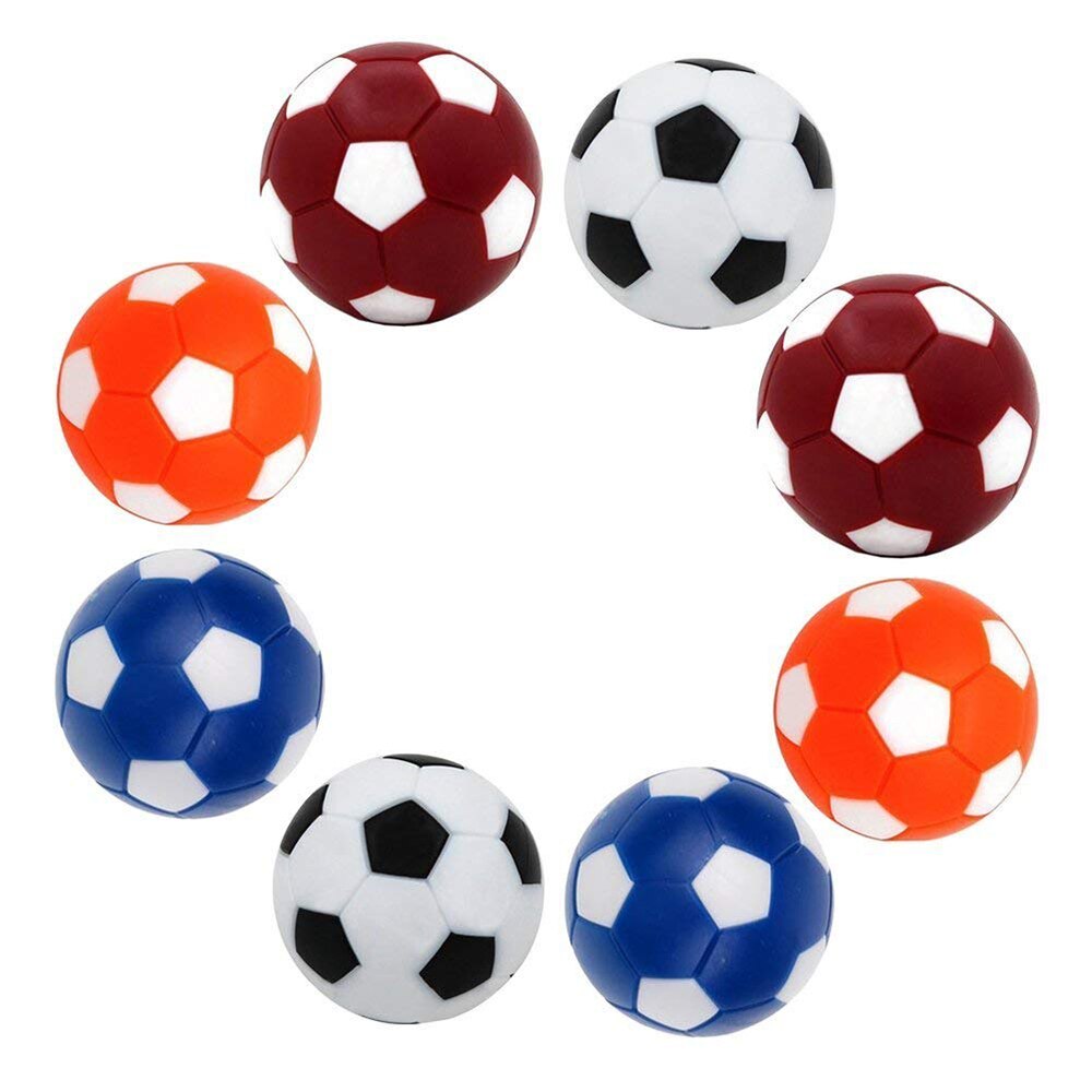 8 stk 36mm mini farverige bordfodboldfodbold udskiftningskugler bordspilbold: Default Title