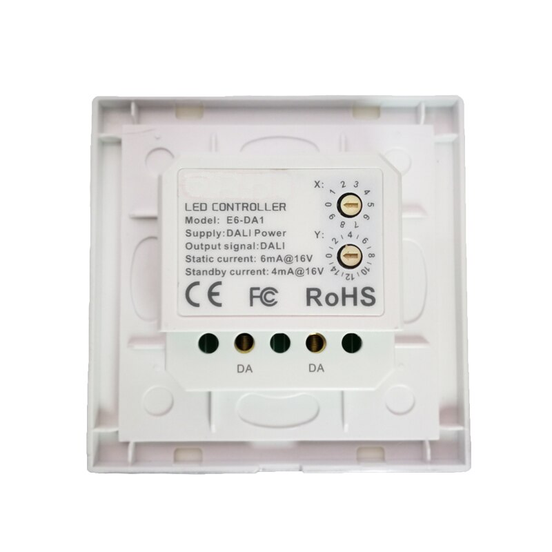 Dali dimmer för cob lampor led strip dali switch väggmontering dali dimmer knopp dimbar panel dimming controller