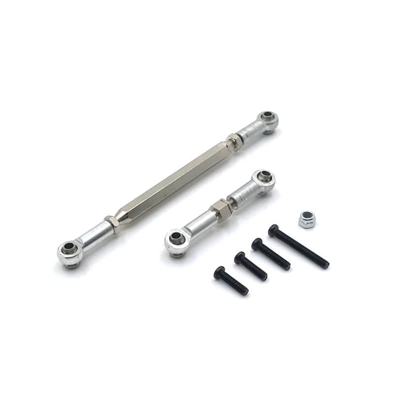 Metal Adjustable Steering Linkage Servo Link Pull Rod for WPL C14 C24 B14 B24 MN D90 D99 MN-90 FJ-45 1/12 RC Car Crawler: light green