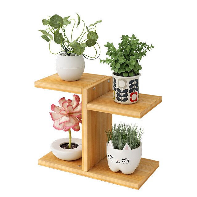 Desktop Flower Rack Balcony Provincial Space Living Room Flower Pot Rack Indoor Modern Simple Fleshy Plant Flower Rack