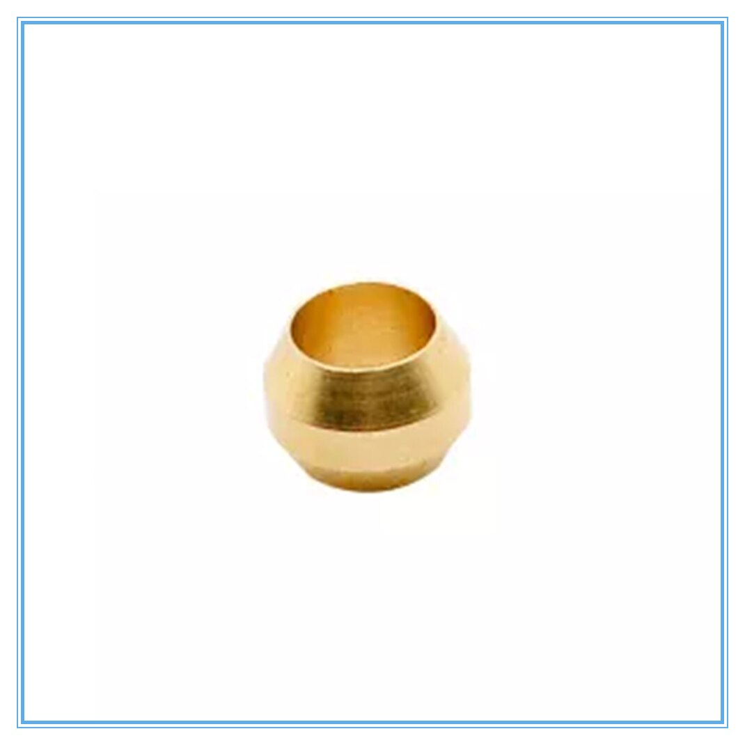 10pc Brass Double taper ferrule 4 6 8mm OD Compression Sleeve seal ring fittings Tube centralized lubrication system