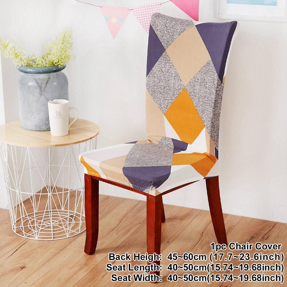 Housse de chaise élastique en spandex de style nordique royal, housse de siège de salle à manger extensible, housses de siège de chaise pour banquet de mariage, hôtel: Style 12