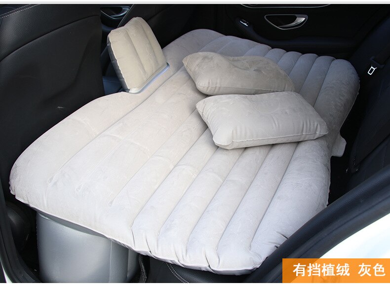 Cama hinchable de aire para coche, accesorios de coche, cama de viaje, paño de flocado, para viajes al aire libre