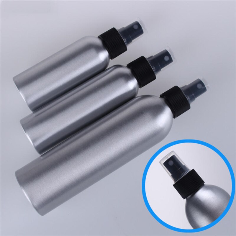 40ml/50ml/100ml aluminium sprayflaska silver portabla mini parfymflaskor tomma påfyllningsbara kosmetiska sprayer atomizer