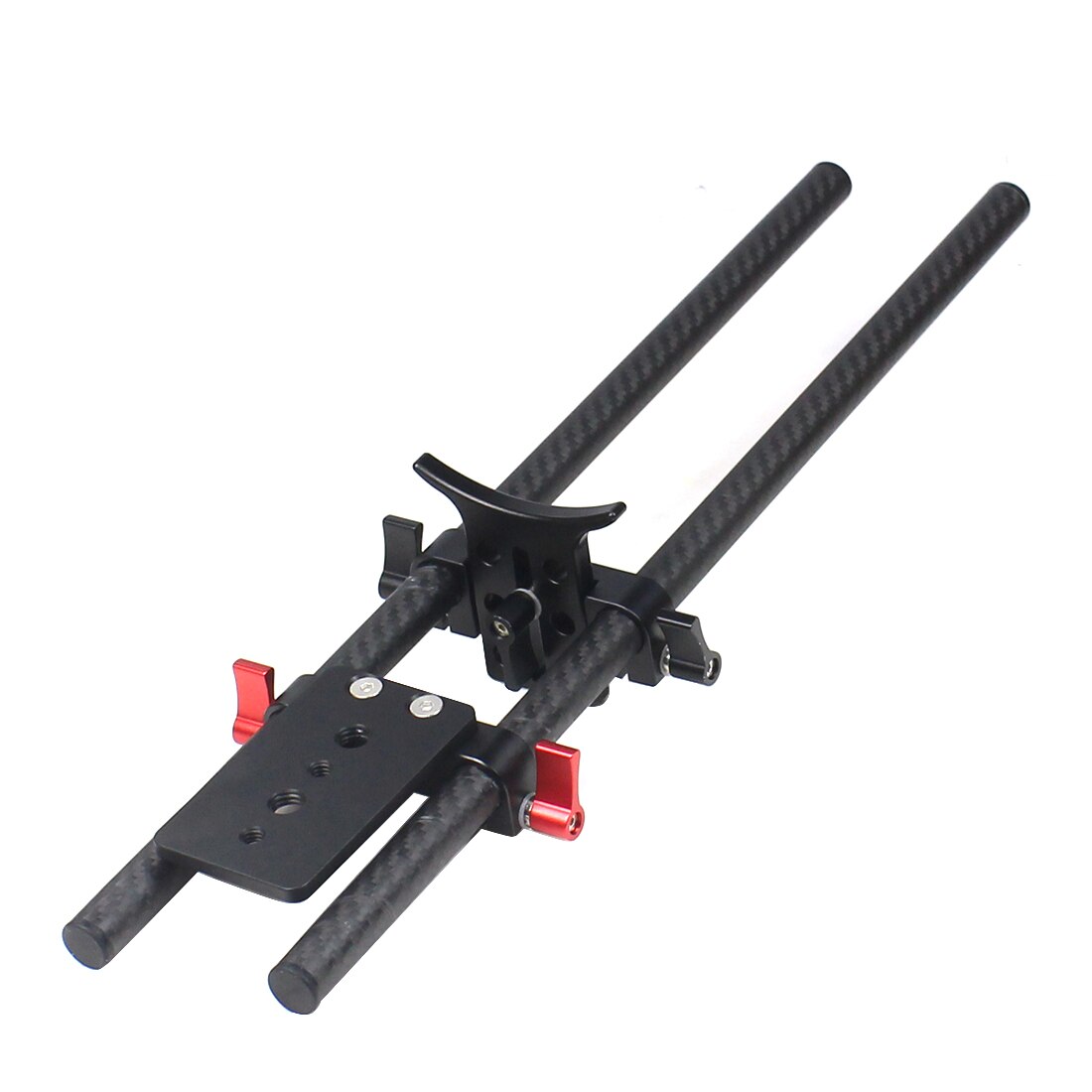 Stavklämma monteringsadapter med 1/4 " skruv för 15mm räls stavsystem för 5 d 2 5 d 3 60d 600d dslr kamera fotostudio tillbehör: Svart 40cm spö kit