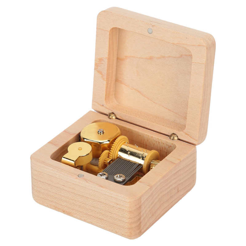 Wood Musical Box Portable Small Musical Boxes for Children Parents