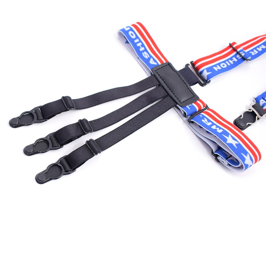 Man&#39;s Shirts Suspenders Sock Stays Skirt Holder Gentleman&#39;s Garters Gourd Buckle Elastic Uniform Strap