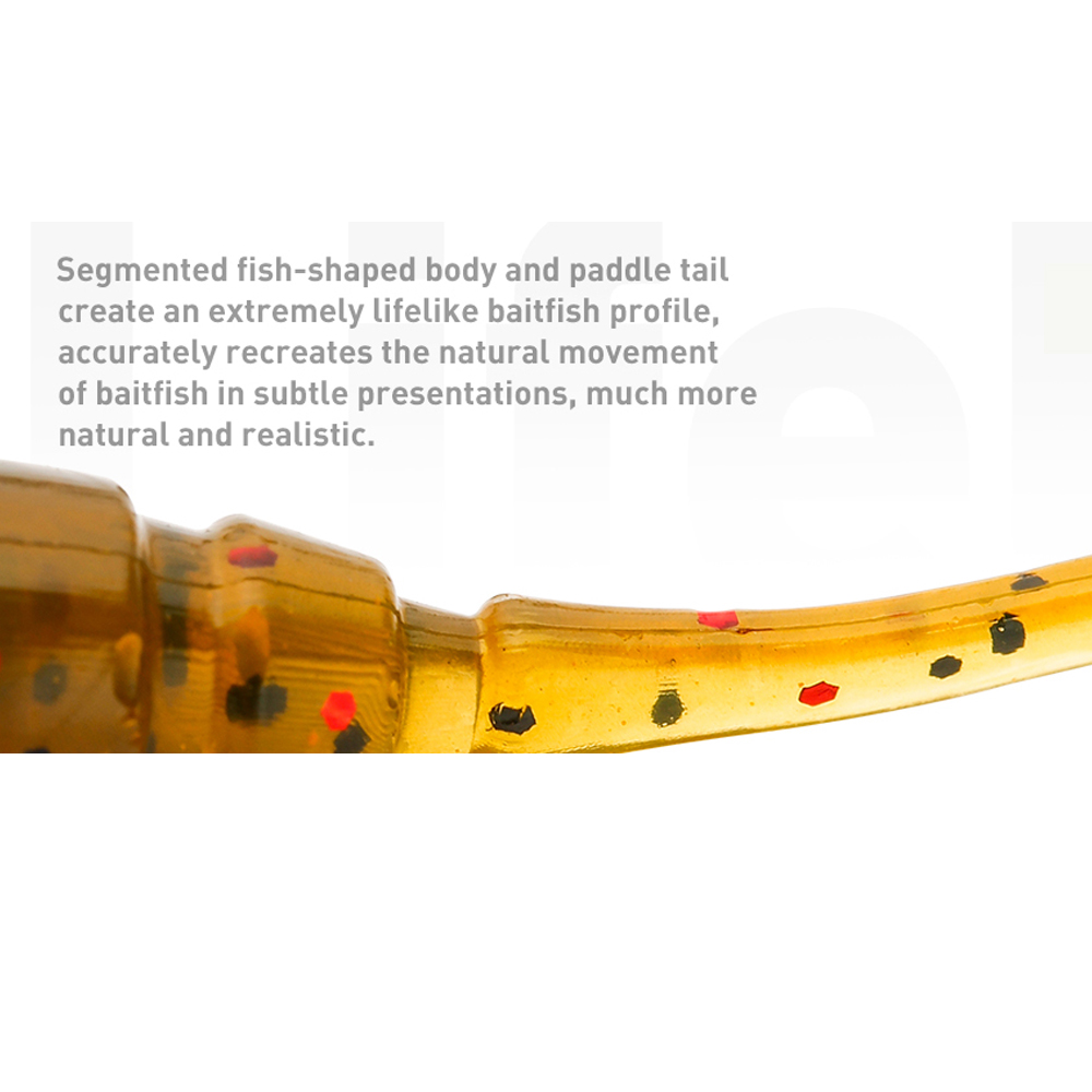 Johncoo 40 stk ajing fiskeri lokke 35mm 0.68g stenfisk ocean rock agn nål hale blød lokke kunstig agn