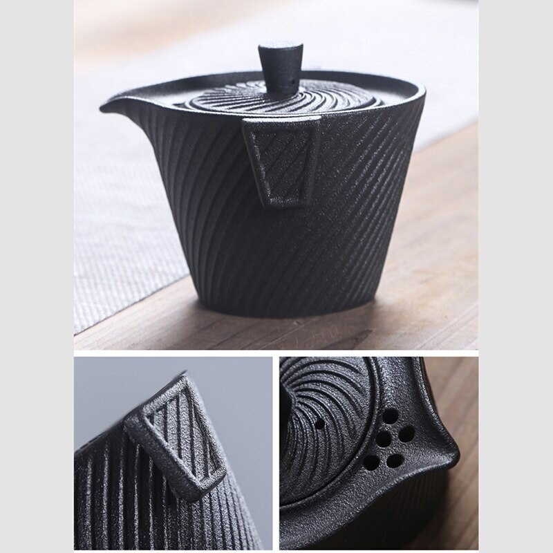 Japanese Style Tea Set Portable Office Outdoor Travel Teacup Set Pottery Gongfu Tea Cup