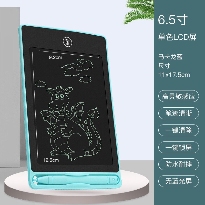 Del fumetto LCD Tavolo da disegno Graffiti di Energia Della Luce Elettronica Piccola Lavagna Bambino Dipinto A Mano Tabellone per scrittura Casa Tabellone Per Scrittura: Black