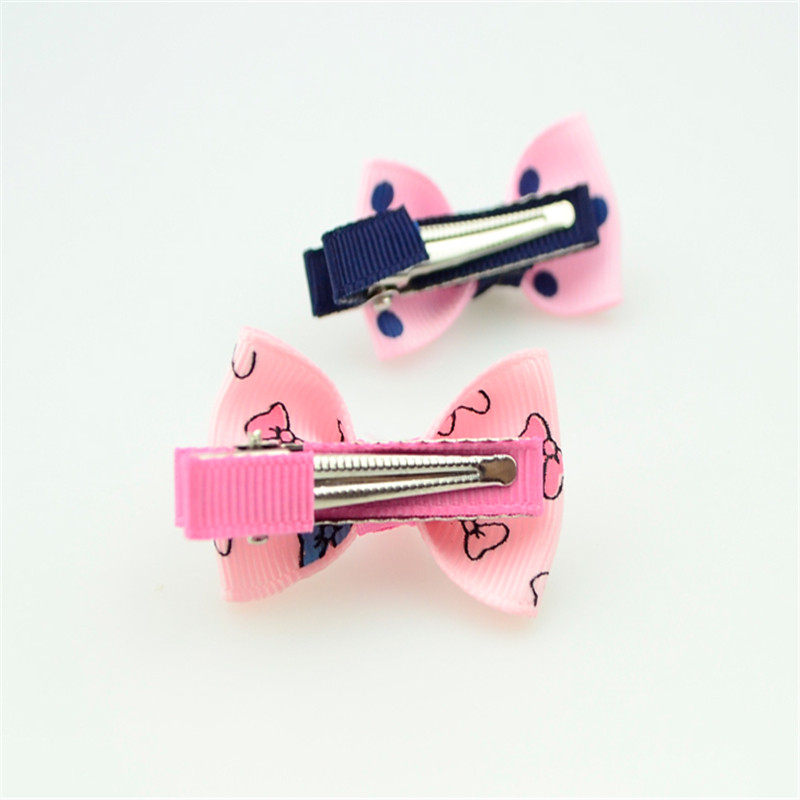 20 stuks/partij meisjes haaraccessoires kawaii stippen haarspeld elastische haarbanden bloem haarspeld strikken hoofdtooi schattige haarbanden voor kinderen