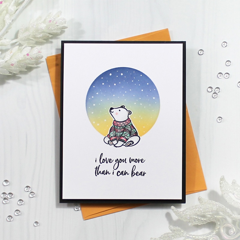 Animal Polar Bear Clear Stamps for Scrapbooking Card Making Silicone Craft Stamps Transparent